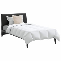 Couette avec oreiller 2 pcs Blanc 155 x 200 cm Bas 