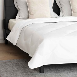 Duvet d'hiver avec oreiller 3 pcs Blanc 200 x 200 cm Microfibre 