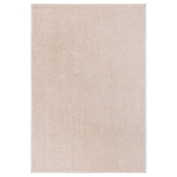 Tapis à poils courts 160x230 cm Beige foncé 