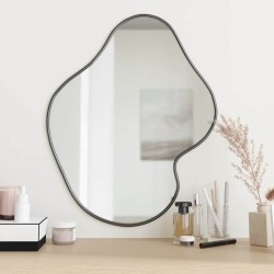 Miroir mural Noir 60x50 cm 