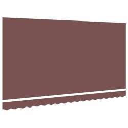 Tissu de remplacement pour auvent pour cadre de 4x2 m Marron 