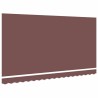 Tissu de remplacement pour auvent pour cadre de 4x2 m Marron 