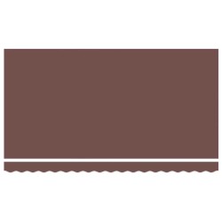 Tissu de remplacement pour auvent pour cadre de 4x2 m Marron 