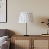 Abat-jour blanc Ø45x28 cm osier 