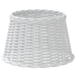 Abat-jour blanc Ø45x28 cm osier 