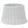 Abat-jour blanc Ø45x28 cm osier 