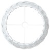 Abat-jour blanc Ø45x28 cm osier 