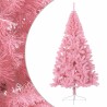 Demi sapin de Noël artificiel avec support Rose 180 cm PVC 