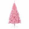 Demi sapin de Noël artificiel avec support Rose 180 cm PVC 