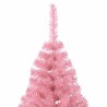 Demi sapin de Noël artificiel avec support Rose 180 cm PVC 