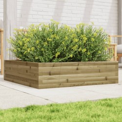 Jardinière 90x90x23 cm bois de pin imprégné 