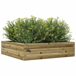 Jardinière 90x90x23 cm bois de pin imprégné 