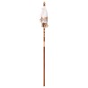 Parasol balinais Autre Crème x 260 cm Coton et bois massif 