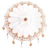 Parasol balinais Autre Crème x 260 cm Coton et bois massif 