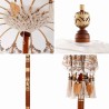 Parasol balinais Autre Crème x 260 cm Coton et bois massif 