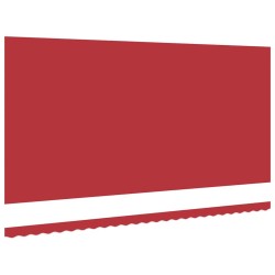 Tissu de Remplacement pour Auvent pour Cadre de 6x3 m en Rouge 