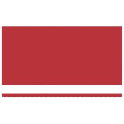 Tissu de Remplacement pour Auvent pour Cadre de 6x3 m en Rouge 