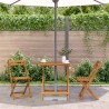 Table pliable de jardin 70x70x75 cm Bois d'acacia massif 