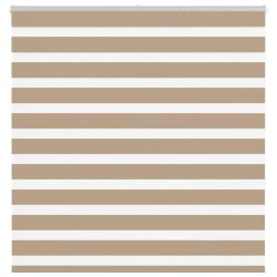 Store zèbre marron sable largeur du tissu 140,9cm polyester 