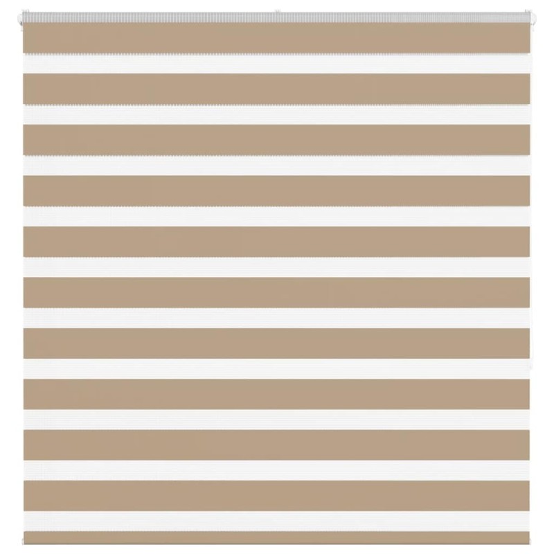 Store zèbre marron sable largeur du tissu 140,9cm polyester 