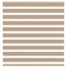 Store zèbre marron sable largeur du tissu 140,9cm polyester 