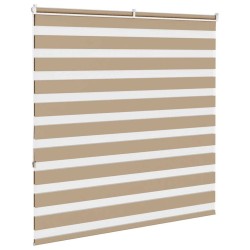 Store zèbre marron sable largeur du tissu 140,9cm polyester 