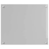 Éclairage de dosseret de cuisine gris clair 70x60x0,6 cm en verre trempé 