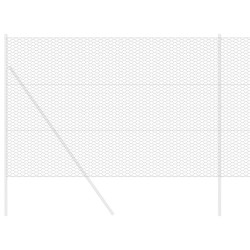 Clôture Hexagonale Grise Gris 1.6 x 50 m Acier 