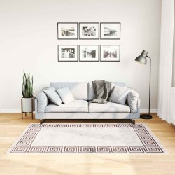 Tapis lavable antidérapant 120x180 cm beige clair 