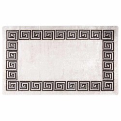 Tapis lavable antidérapant 120x180 cm beige clair 