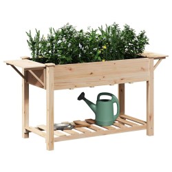 Jardinière avec étagères 155x59x76 cm en bois de pin massif 