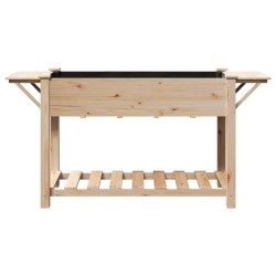 Jardinière avec étagères 155x59x76 cm en bois de pin massif 