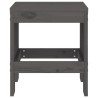 Tabourets de jardin lot de 2 gris 40x36x45 cm bois massif pin 