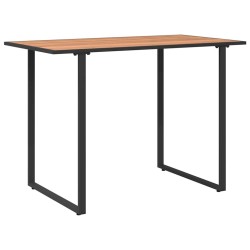Table de jardin Marron 100x55x70 cm DPC et Acier 