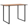 Table de jardin Marron 100x55x70 cm DPC et Acier 