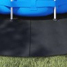 Tapis de sol de piscine noir Ø 500 cm en tissu non tissé, rond. 