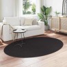 Tapis Noir 140 x 200 cm Polyester 