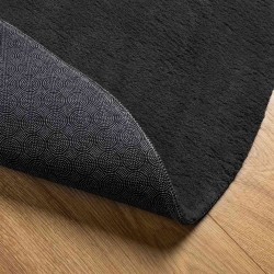 Tapis Noir 140 x 200 cm Polyester 