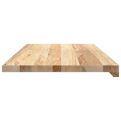 Appuis de fenêtre 2 pcs non traité 80x40x2 cm bois chêne massif 
