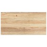 Appuis de fenêtre 2 pcs non traité 80x40x2 cm bois chêne massif 