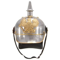 Casque prussien allemand antique pour GN Argenté Acier 