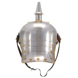 Casque prussien allemand antique pour GN Argenté Acier 