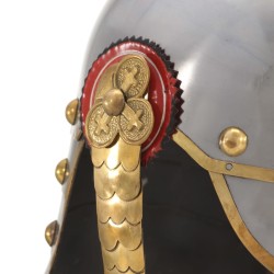 Casque prussien allemand antique pour GN Argenté Acier 