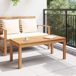 Table de Jardin Marron 95 x 45 x 40 cm Bois de teck massif 
