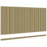 Tissu de remplacement de store pour cadre de 6x3 m vert et jaune 