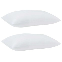 Oreillers 2 pcs Blanc 60 x 80 cm 85gsm 100% polyester 