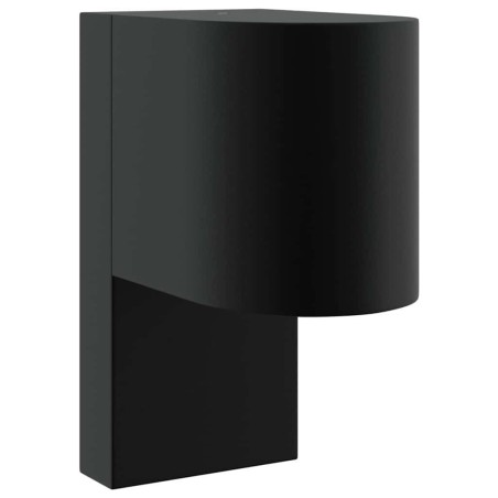 Appliques murales extérieures 2 pcs Acier inoxydable noir IP44 