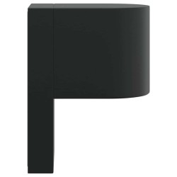 Appliques murales extérieures 2 pcs Acier inoxydable noir IP44 
