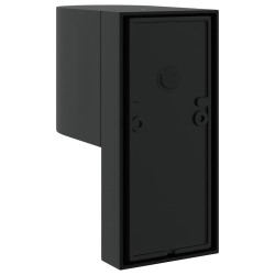 Appliques murales extérieures 2 pcs Acier inoxydable noir IP44 