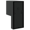 Appliques murales extérieures 2 pcs Acier inoxydable noir IP44 